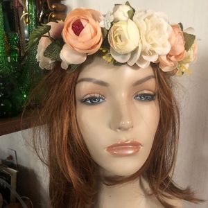 Vintage 60’s Crown of Flowers